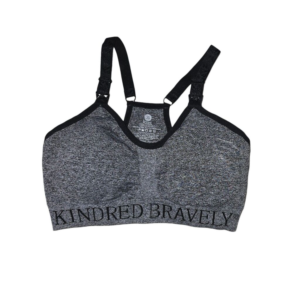 Kindred Bravely Sublime Nursing Sports Bra Gray Maternity Small Busty Petite
